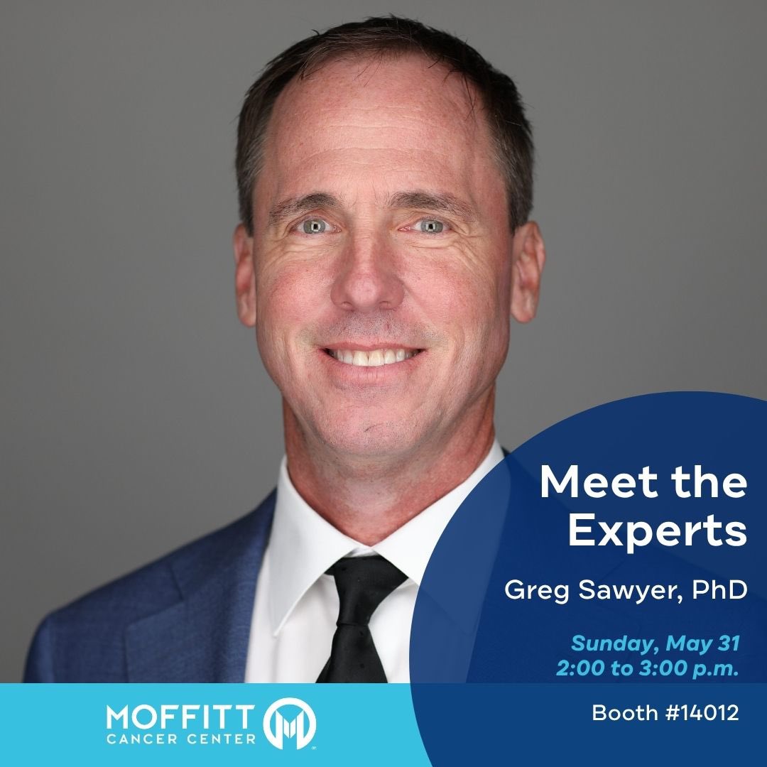 ProfGregSawyer's tweet photo. Want to learn more about what we are doing in the Department of BioEngineering at @MoffittNews? Stop by booth #14012 today at #ASCO26! https://t.co/FNDcC1id7f