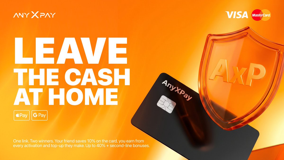 AnyXPay Virtual Crypto Card tweet media