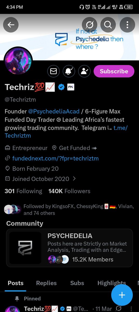 TestimonyUgo's tweet photo. @Techriztm @PsychedeliaAcad @FundedNext Done✅ Mentor 
Never won one before. Still grinding, still learning, still believing. A funded account would mean a lot and I'd treat it like a real business from day one. Thanks for the opportunity 🙏📈 https://t.co/Be717nzbka