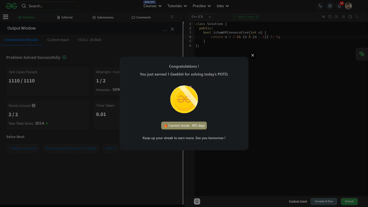 shahidx_05's tweet photo. Day 450 of #1001DaysOfCode
✅ LeetCode Weekly
✅ 3 more DSA problems
✅ 1 Codeforces problem https://t.co/DwFwIwmMqU