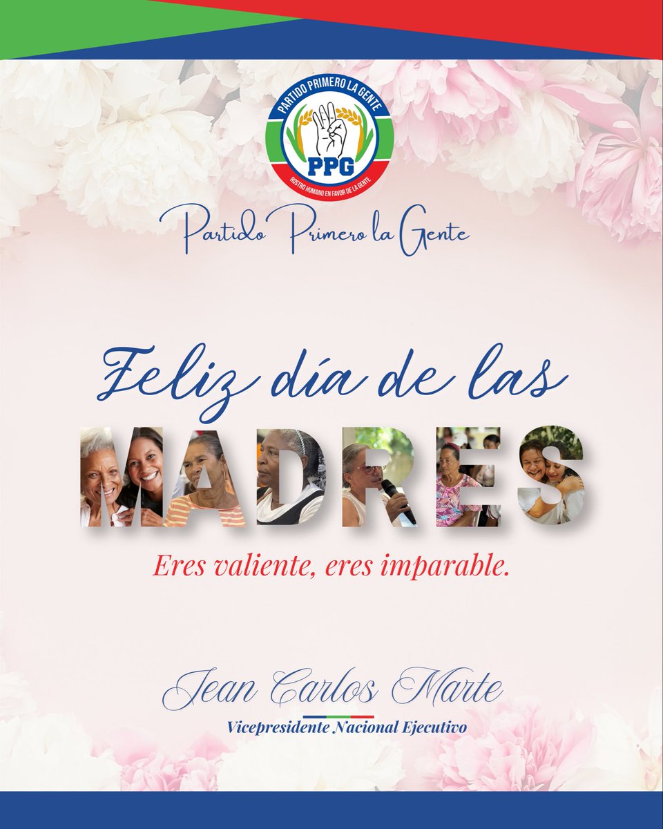 JeanCarMarte's tweet photo. ¡Feliz Día De Las Madres a todas las dominicanas!

A todas aquellas valientes, responsables, entregadas y valientes que enfrentan todos los desafíos en favor de sus hijos, para criarlos de manera correcta y entregar a nuestra sociedad mejores personas. 

De manera muy espacial felicito a mi madre y a mi esposa. Sin ellas, no sé qué sería de mí. ¡Las amo con todo mi corazón!