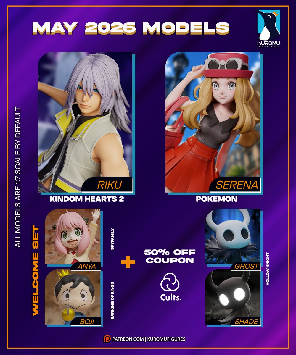 ChromSilver's tweet photo. May models are now live! 
Links on my bio ⬆️ https://t.co/32lnhAMDxR