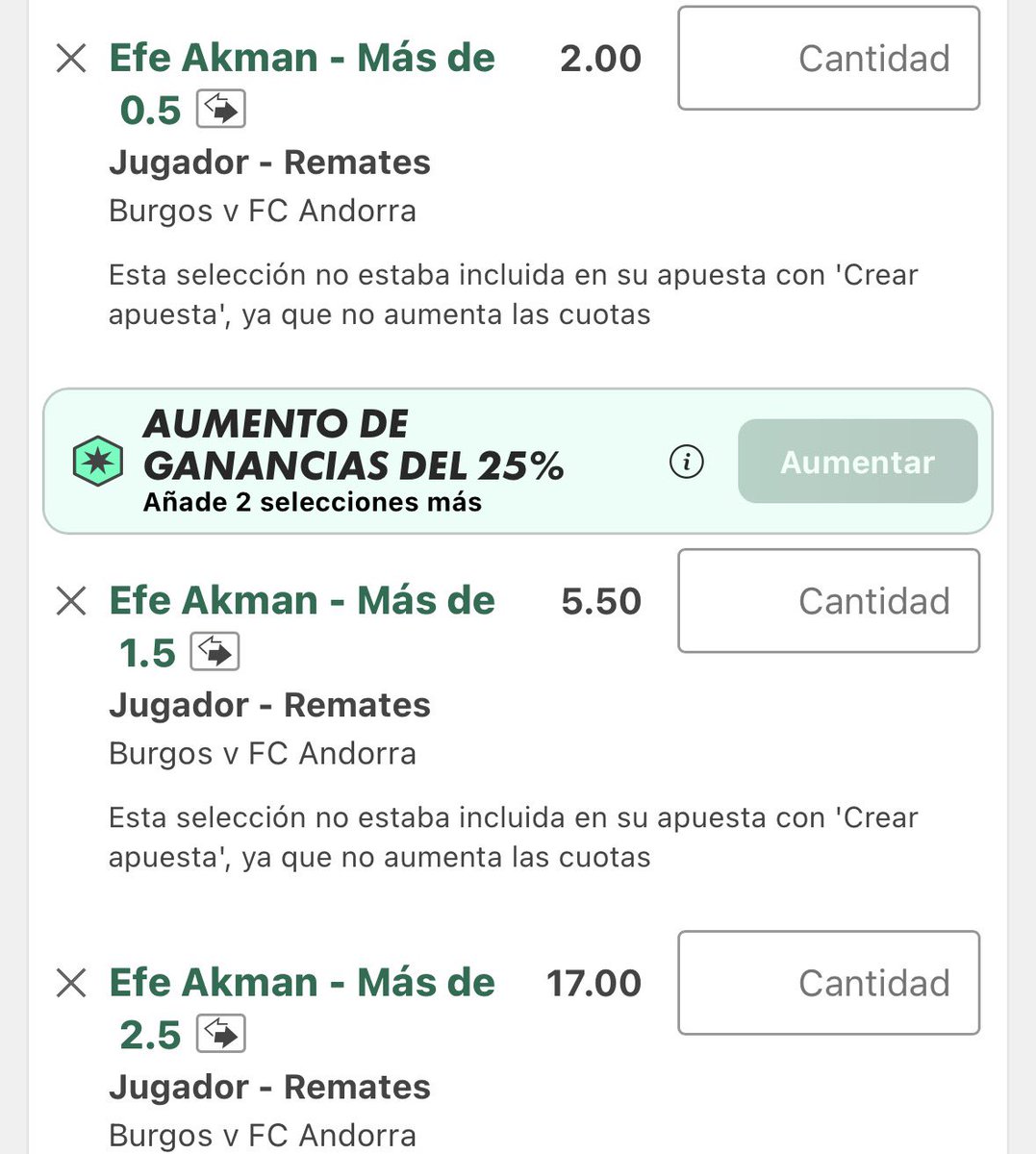 PUGU_BETS's tweet photo. 🪜 Recomendación Burgos vs Andorra

📊 @ValueStats_com 

▶️ Akman viene ganando protagonismo y en sus últimos 5 partidos promedia 1.20 remates.

📈 Es cierto que el Burgos debería ser muy superior por lo que hay en juego pero son cuotas muy altas. https://t.co/F8jR3exWVQ