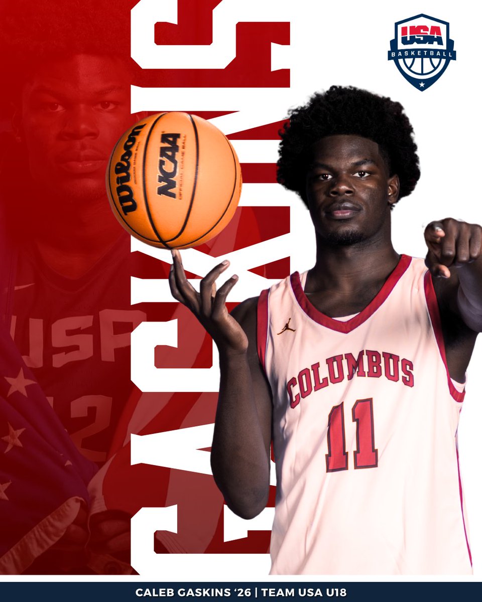 ColumbusHS_Mia's tweet photo. Congratulations to Caleb Gaskins '26 on representing Team USA U18 and Felipe Quiñones '26 on representing Puerto Rico U18! We are incredibly proud to see two Explorers competing at the highest level and showcasing their talent on behalf of their countries. #CPride #Adelante https://t.co/lzH72ZCEJD