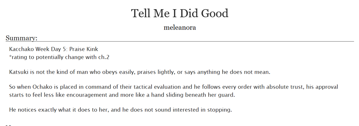 meloeleanora's tweet photo. #KCHKWK26 Day 5: Praise Kink

ok i lied there are a few now that are multi-ch, however the rating for this one may be changed from G to T/M depending on which route i take it..

enjoy, shippers!

https://t.co/9DFwsFuz7x 

#Kacchako 勝茶 https://t.co/CdPhYQDigy