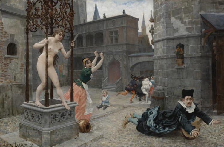 philo_hawk's tweet photo. @sympractical “La Vérité” (1883) 
By Jules-Arsène Garnier

“La Vérité sortant du Puits” (1898)
By Édouard Debat-Ponsan

“Truth is at the Bottom of the Well” (1895)
By Jean-Léon Gérôme

“The nurturer Truth lies in a well, having been killed by liars and actors” (1895) 
By Gérôme https://t.co/8dGHTyHLTW