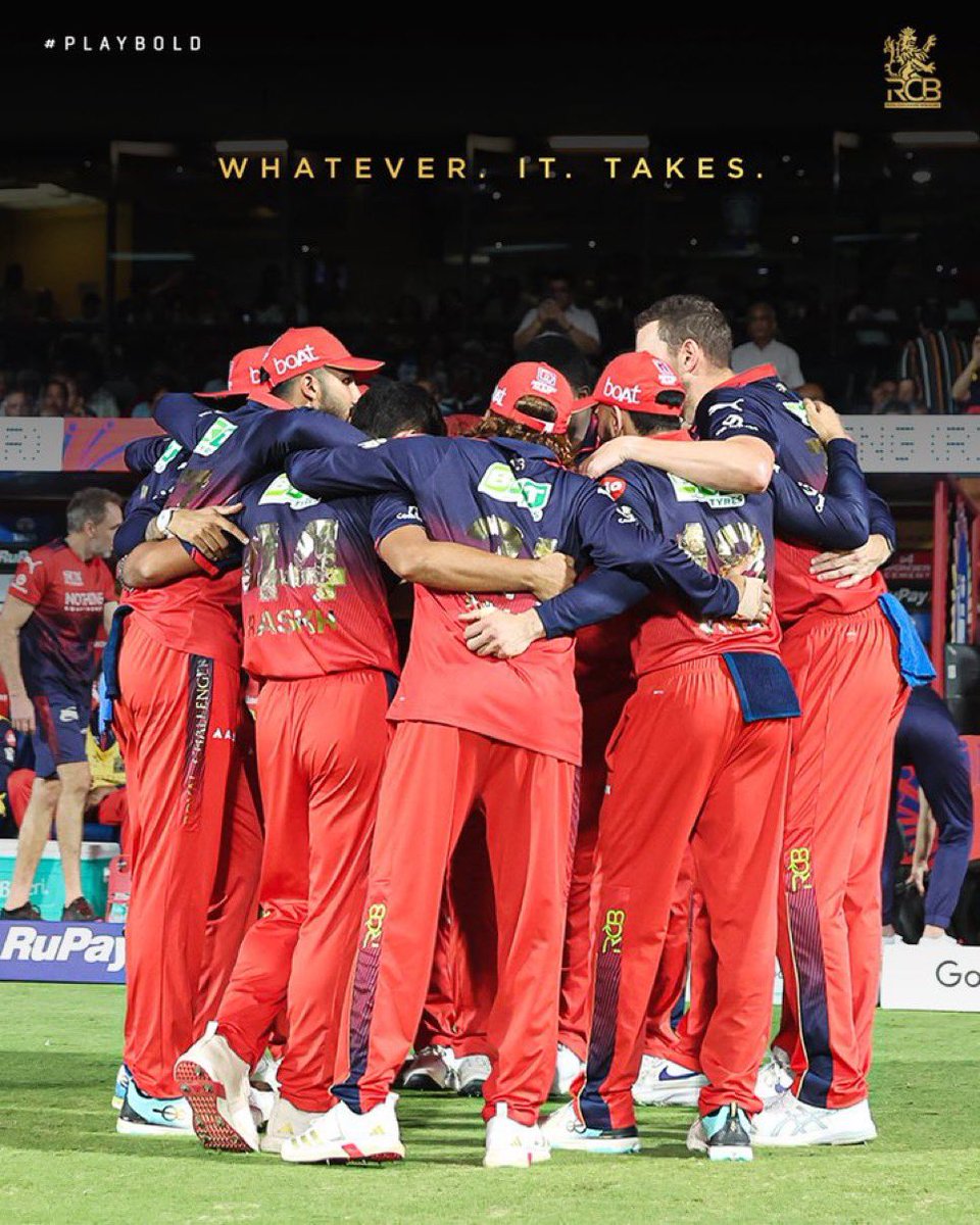 bysanjh's tweet photo. what real domination looks like! 🫡🔴
155/8

Less goo rcb and get our second trophy 🙌🏻 https://t.co/8edyI1UQhM