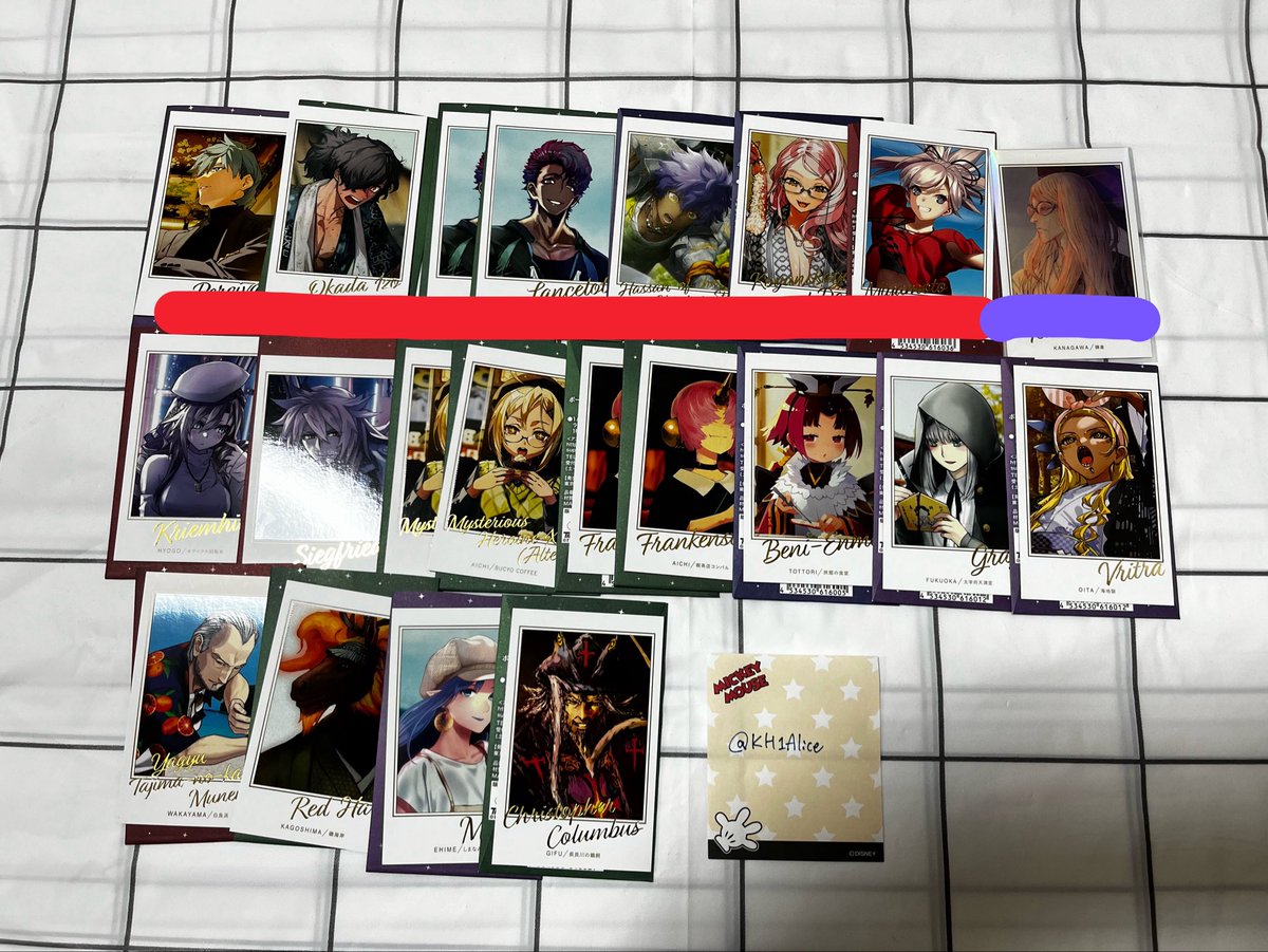 KH1Alice's tweet photo. 【交換・譲渡】FGO OVER THE SAME SKY OTSS     ポートレイト

求:馬琴、ボイジャー、ティアマト（各一点）＞定価＋送料
譲:画像のもの

ティアマトは無印からのみ
テスカトリポカは交換2〜から（交換のみ）
譲渡:赤線は無印から一点以上お迎えください。
※一部お声がけ中 https://t.co/yyRwAODUGb