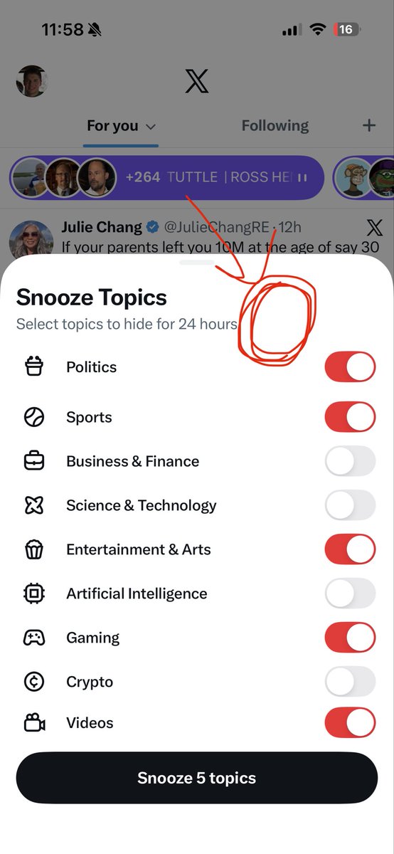 benprevite's tweet photo. @nikitabier  please put little up and down arrows to adjust snooze duration. Thanks https://t.co/ODrHkHna8O