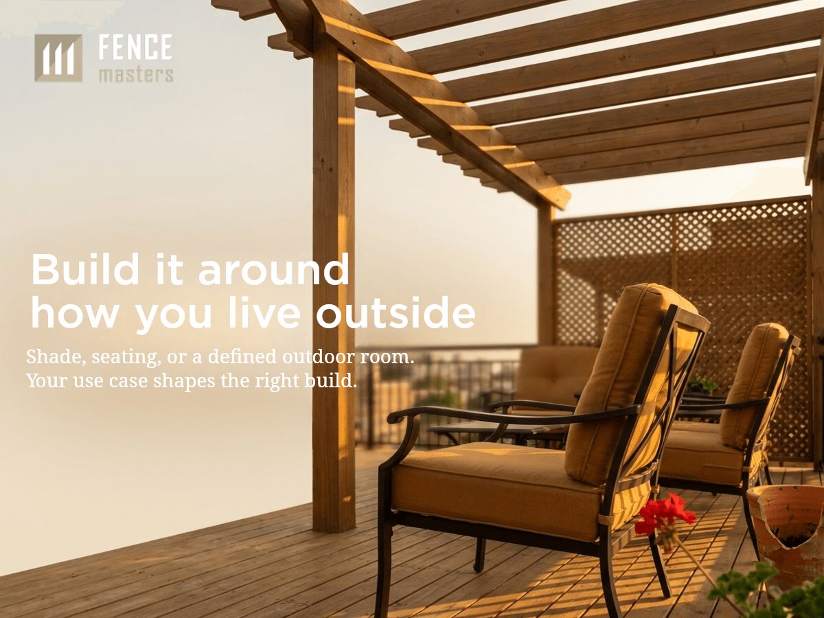 FenceMastersOtt's tweet photo. A pergola or gazebo should do more than look good.

It should fit how you want to use your outdoor space — whether you’re relaxing, hosting friends, or dining under the sky.

Choose a design that suits your lifestyle, not just your yard. https://t.co/E7xAGmSF2m