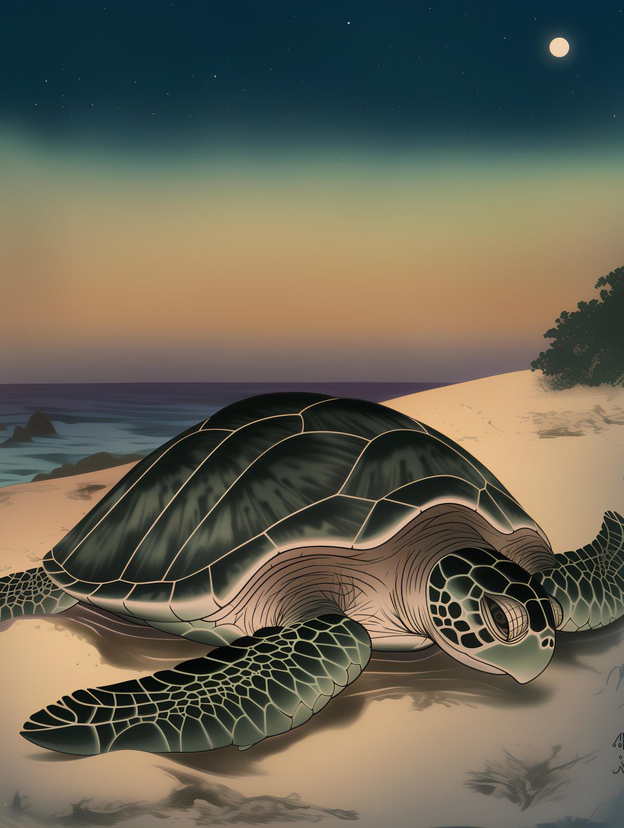soulsofgaia's tweet photo. Loss of Sandy Beaches:

Green sea turtles dig their nests on quiet sandy beaches  beyond the  reach of the waves and lay their eggs. Afterward, they cover the eggs with sand to protect them.

 However, in recent years, many of these suitable nesting beaches have disappeared due to coastal development and rising sea levels.