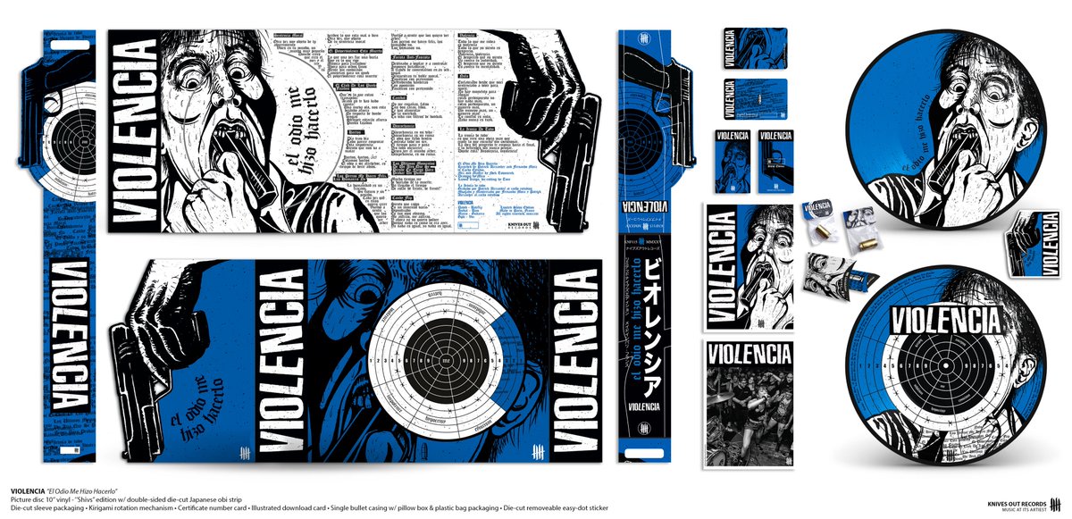 getknivesout's tweet photo. VIOLENCIA "El Odio Me Hizo Hacerlo"
SHIVS Edition (50)
https://t.co/gTg43zZKYa
#violencia #violenciahc #violenciatijuana #knivesoutz #knvz #knivesoutrecords #powerviolence #tijuana #tijuanahc #art #diecutting #picturedisc #vinyl #obi #obistrip #japaneseobi #kirigami https://t.co/VT755YrJxQ