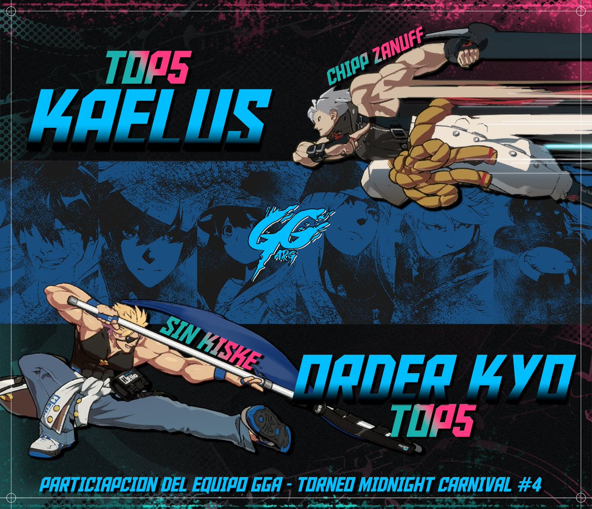 GearArgentina's tweet photo. ¡Top 5 por partida doble!
  Felicitamos de todo corazón a @KaelusSestiaf y a @Order_Kyo por su increíble Run en el torneo The midnight Carnival organizado por los chicos de BTG.
 ¡A no bajar los brazos que estoy recién comienza! 
 #LetsGoGGA 💙🤍🖤 https://t.co/wa1pmC8fiS