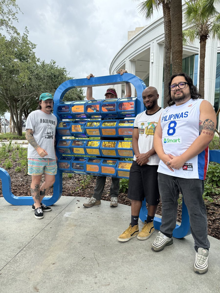 glazedfl's tweet photo. The City of Jacksonville built our song Cherry Ice a sculpture downtown https://t.co/JgaDf44QZW