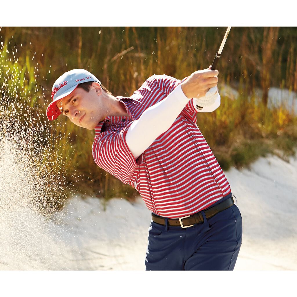 Dr_DewSweep's tweet photo. I gotta be honest. I would sooner quit going outside all together than be caught wearing sun sleeves on the golf course. https://t.co/XocIfo1DSR