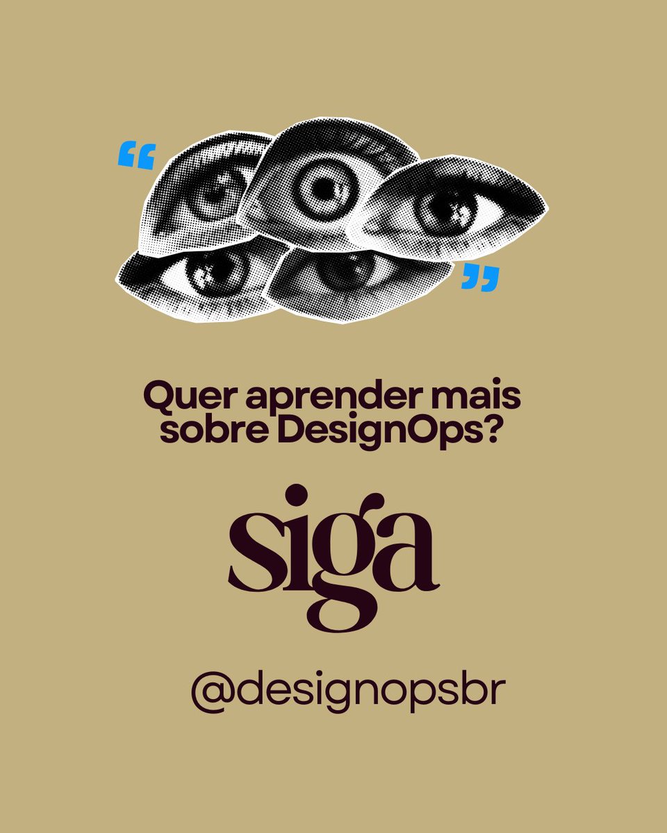 designopsbr's tweet photo. Quer aprender mais sobre DesignOps? 
Siga: @designopsbr https://t.co/84KP7kl2lY