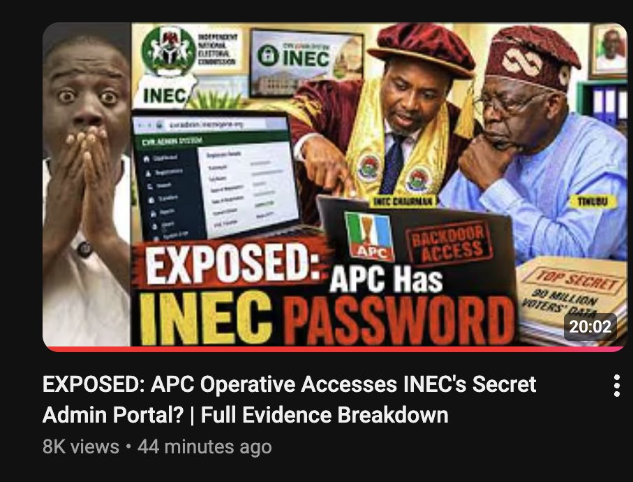 AnalystsMaker's tweet photo. @MackenzieS6024 @DonAzag Criminals. It is because you take him serious, that is why you are here. In less than 44 minutes, 8k views. How many people fit run am for YouTube? https://t.co/BAJToiIfKZ