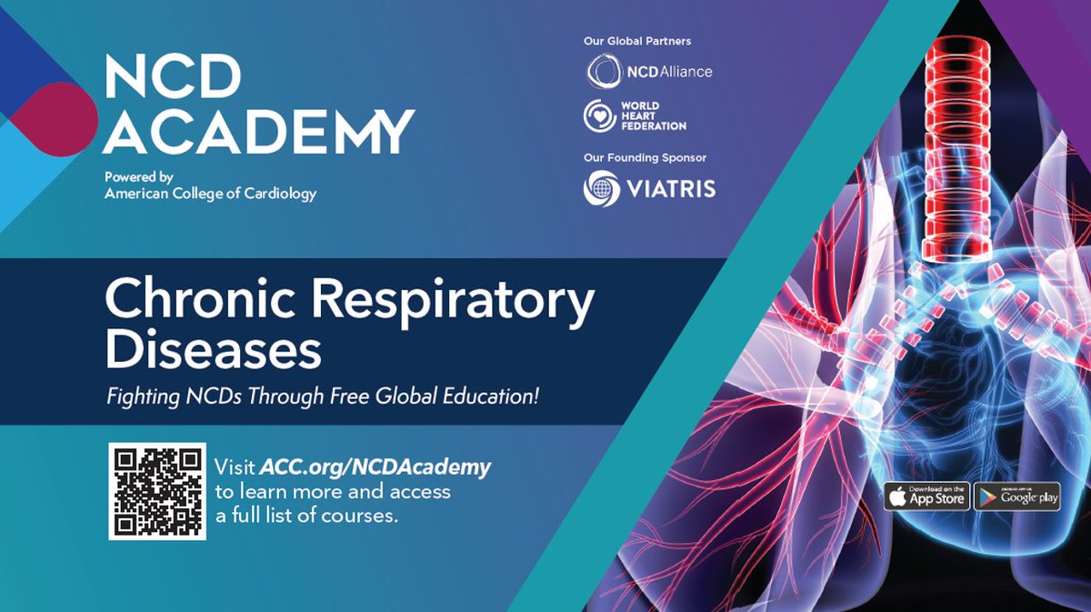 ACCinTouch's tweet photo. Tobacco use fuels chronic respiratory diseases like chronic obstructive pulmonary disease, asthma &amp; lung cancer. 🚭 On #WorldNoTobaccoDay, take action and learn how to manage CRDs with this free #NCDAcademy course. 👇 

📚 Start learning today ➡️ https://t.co/Jaxuc5pr7t https://t.co/IXMnuUvZNd