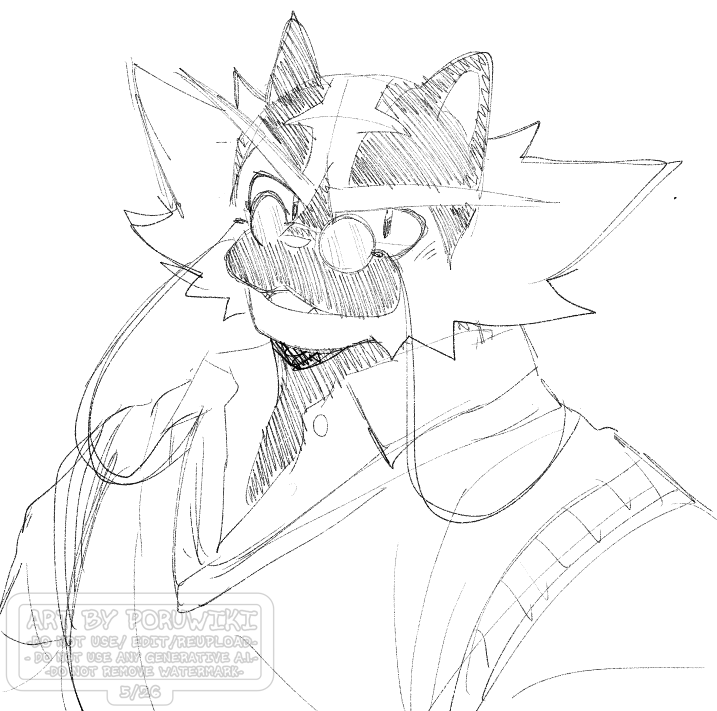 poruwiki's tweet photo. Gao (Incineroar) doodle. https://t.co/OwWFusfwMw