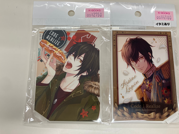 入荷情報】 「Code:Realize」アクリルスタンドなど入荷！ #コドリア