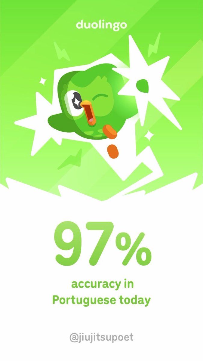 Chaarlz's tweet photo. I’m learning Portuguese on Duolingo! It’s free, fun, and effective. https://t.co/fVVdSKcHtI