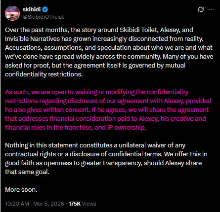 BlockbusterGar's tweet photo. @TITANSPEAK3R Again, avoidance. Invis actively and publicly agreed to waiving or modifying the confidentiality they have with Boom to reveal their contract or agreement with him. However, they need Boom's consent to do that. Vital information is being withheld, cause of Boom. https://t.co/FoLuwi1lUs