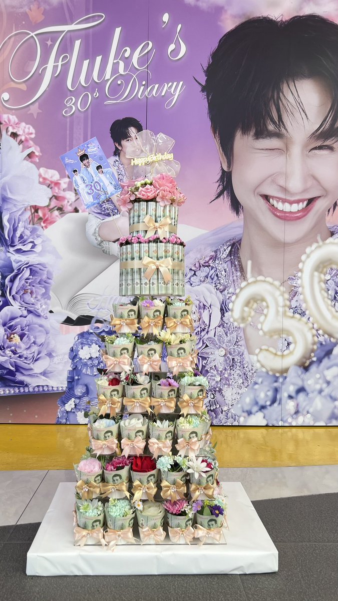 uptome9397's tweet photo. ปีนี้เป็นอีก1ปีที่พวกเราได้มีโอกาสทำช่อวันเกิดให้เจ้าหนูพิฟลุ้คคนน่ารัก ขอให้เจ้าเด็กมีความสุขสดใสแบบนี้ในทุกๆวันน้าา เลิฟๆคับ🩵🩷💜 @FlukeNatouch 
 
#เจ้าแก้มก้อน #fluke_natouch 
#FLUKE30sDiary #Fluke30thBirthdayParty

ทีมร่วมใจ
@PAom91407383 
@TomTam1978 
@AWSThing4 https://t.co/jWyfpUJrJZ