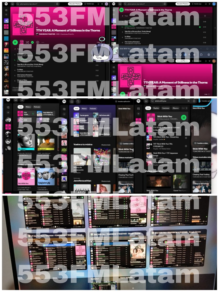 553FMLatam's tweet photo. Hicimos un focus especial trabajando juntos para evitar una caída y mantener estable a Stick With You, gracias equipo moa latam, también DBTW se ha mantenido estable 🫂💕
📎 https://t.co/smEFY9zuS4

#MOAisONE https://t.co/RXFabPvR8j
