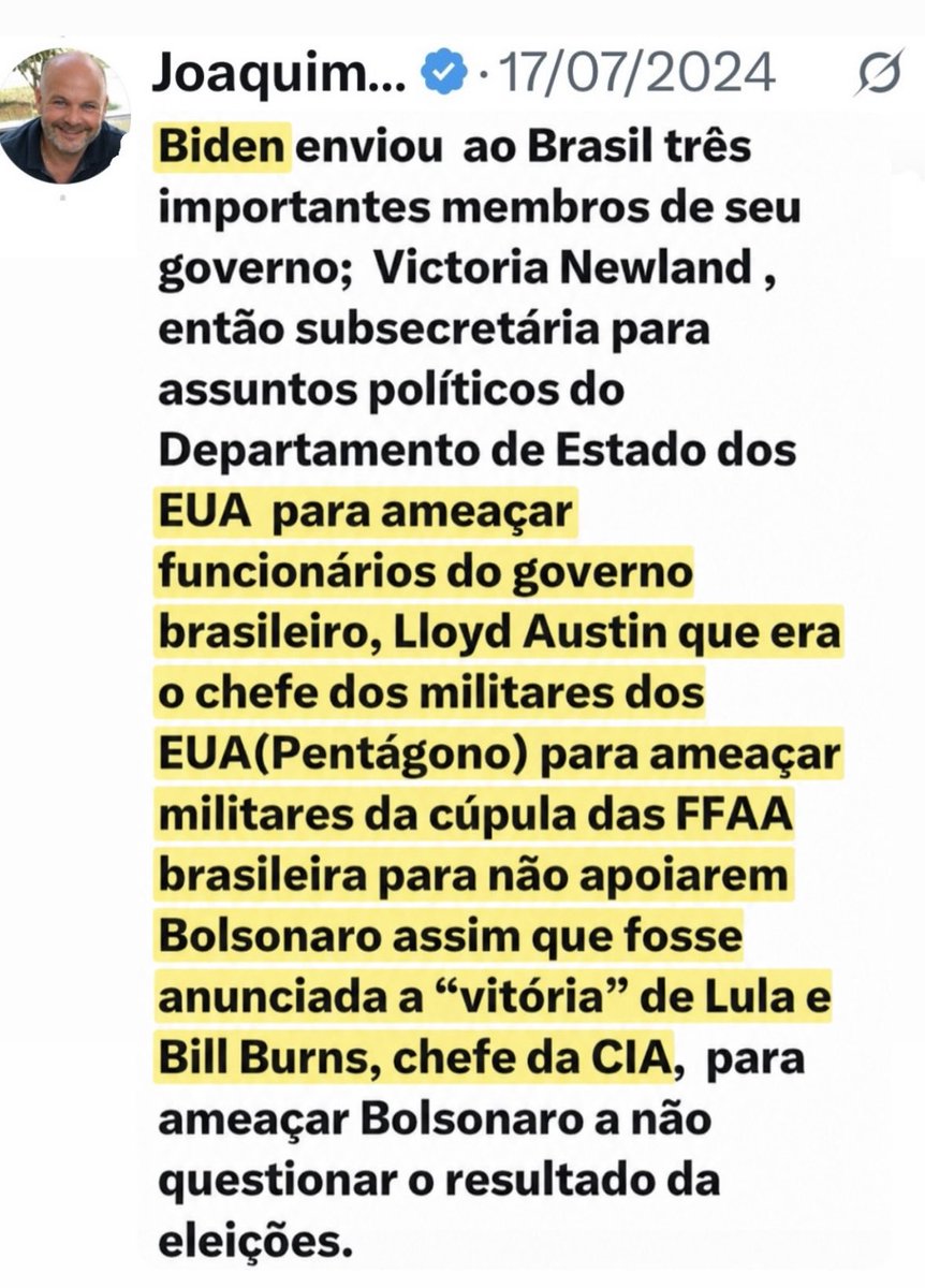 joaquimrib1801's tweet photo. As pessoas que ameaçaram o presidente Bolsonaro e alguns generais melancias, a pedido do dublê de Biden, para ficarem quietinhos e acatarem a fraude das urnas que colocou um impostor como se fosse o presidente do Brasil,  têm nome e endereço, assim como algumas “autoridades” brasileiras.