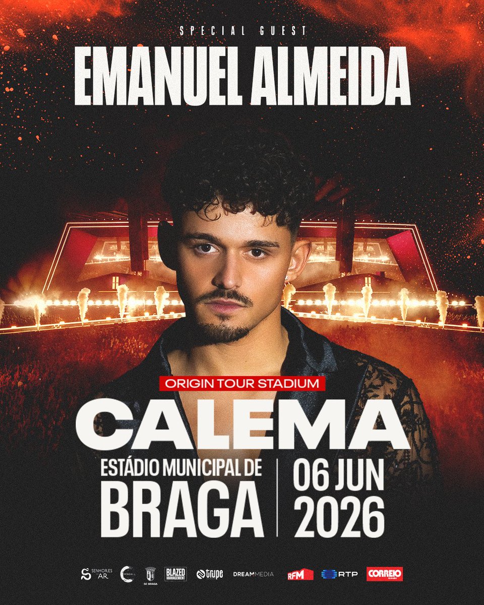Calema507's tweet photo. Esperamos por vocês!
---
📍 Estádio Municipal de Braga
🗓️ 06 de junho
🎟️ Bilhetes no link
https://t.co/fr99AAJNv9 https://t.co/4ni736pD0y