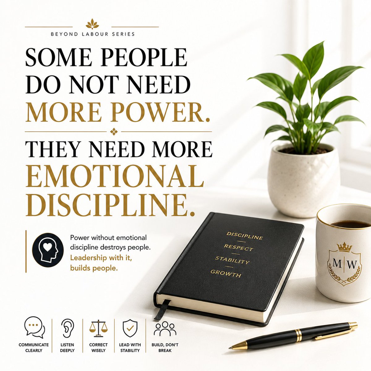 myneplus's tweet photo. BEYOND LABOUR SERIES

Some People Do Not Need More Power.
They Need More Emotional Discipline.
One thing I have gradually come to understand is that not everyone who holds authority truly understands how to manage it responsibly.
#MyneWilfred #BeyondLabour #HospitalityExcellence https://t.co/eY50QtN6ds
