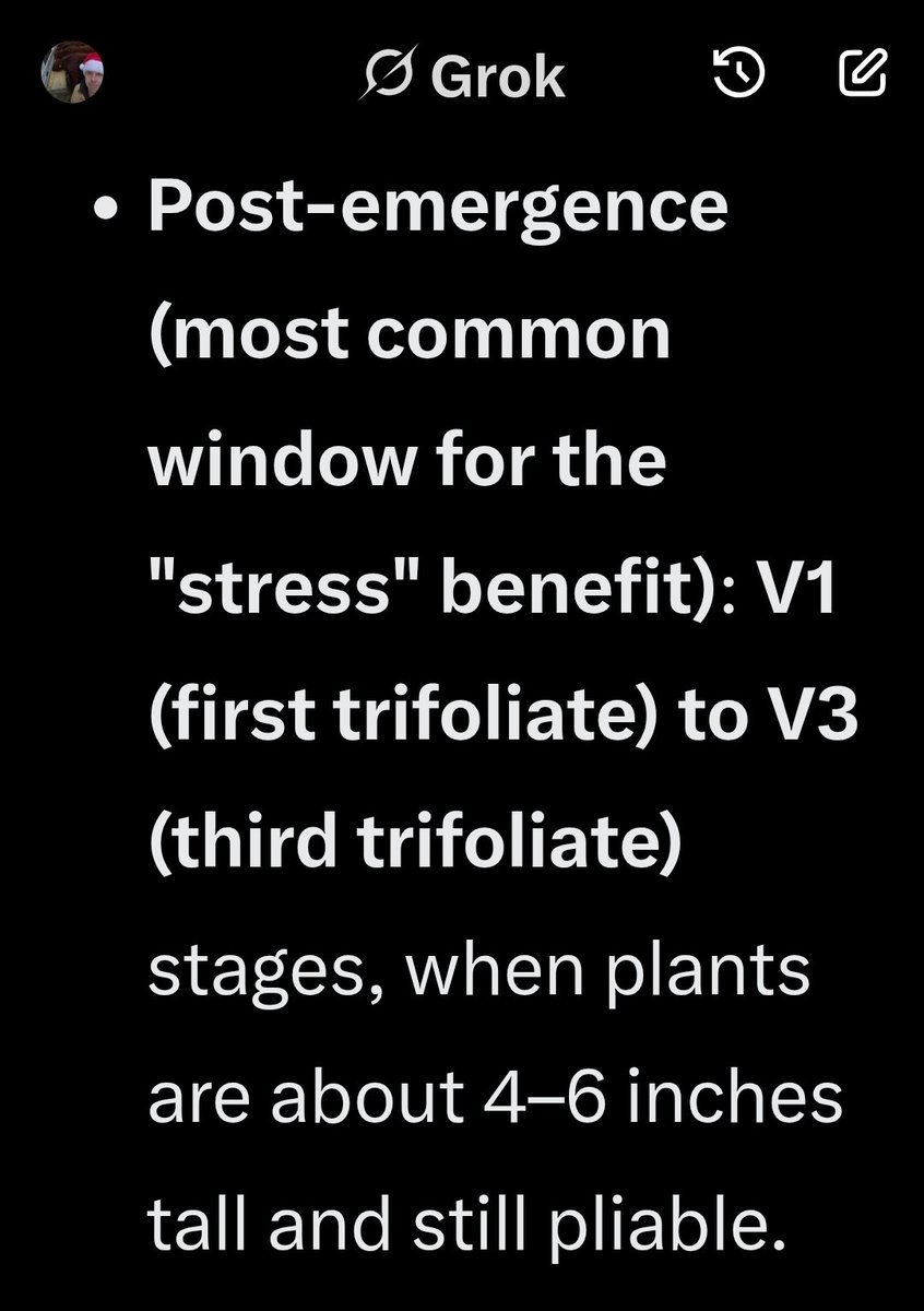 FarmrHuntr's tweet photo. @corn_porkNbeans @montebottens @swksfarmer My agronomist friend Grok who thinks he knows everything farming even though his server is 1000 miles from a cornfield. The heat of day tip is intriguing... https://t.co/vahfbnmtjF