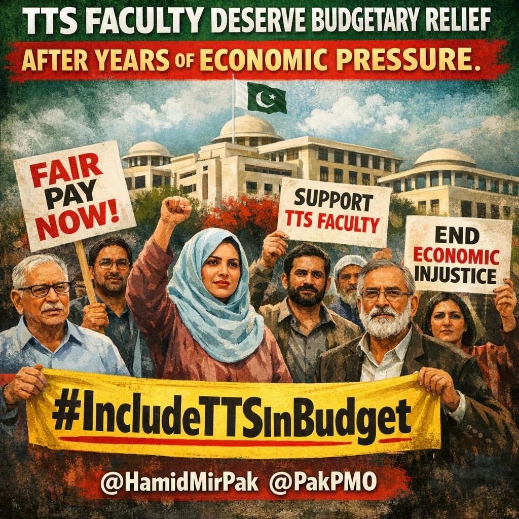 Ishfaqkhanwz's tweet photo. Budget 2026 is a critical opportunity:
1.Include TTS revision as a recurring budget line
2.Ensure annual adjustment mechanism
3.Align with national higher education goals
Not charity—policy correction. #IncludeTTSInBudget
@betterpakistan
@CMShehbaz
@BBhuttoZardari
@hecpkofficial https://t.co/yQC2O4GR2d
