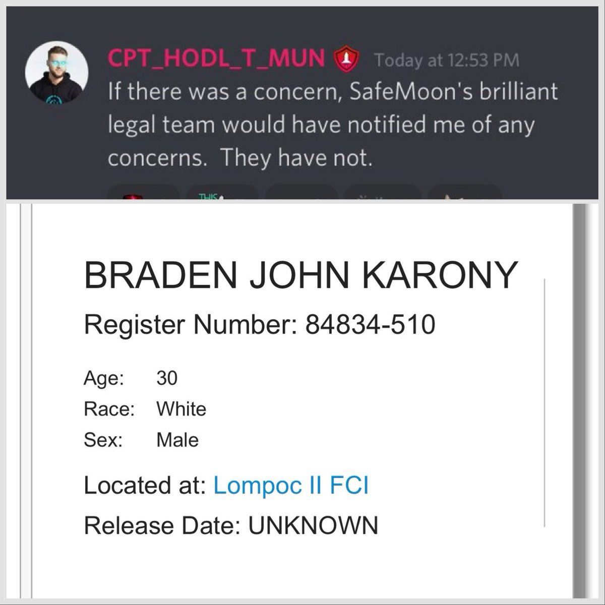 dbsmith2themoon's tweet photo. The SafeMoon Saga ends... https://t.co/fvtwCDgL2R