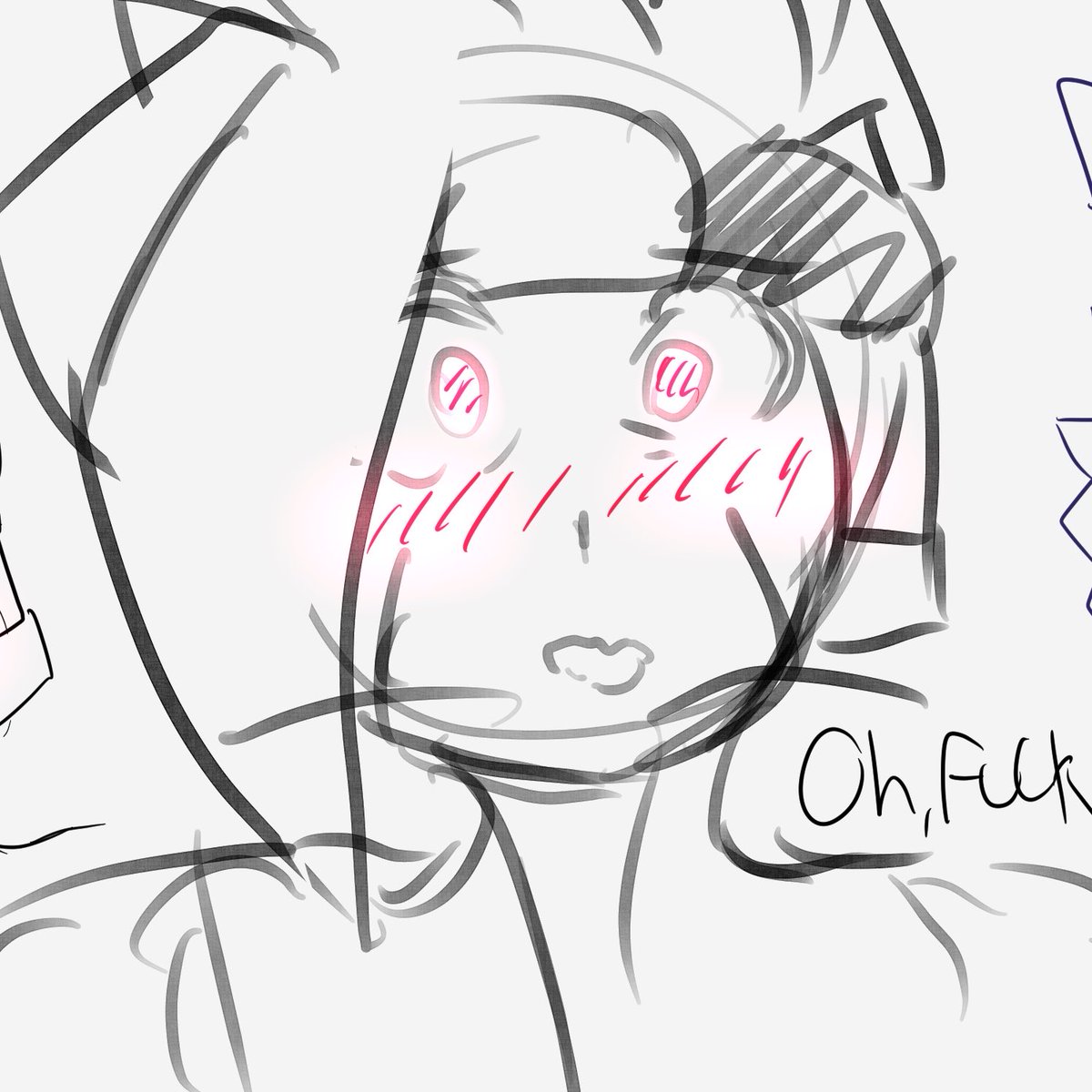 RegiAegis's tweet photo. “Oh, Fuck. . .”

She caught him red handed !
Quickly he tried to change the subject

“Uh i uhm..” https://t.co/JXABmOReUm