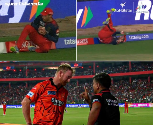 ChimtuSRH's tweet photo. Idhi NOT OUT ani umpire ichi unte 
Manam RCB place lo undevallam 

RCB qualify kuda avvakapotundenemo 💔
Nitin menon ❤️da https://t.co/VsZt9huPUK