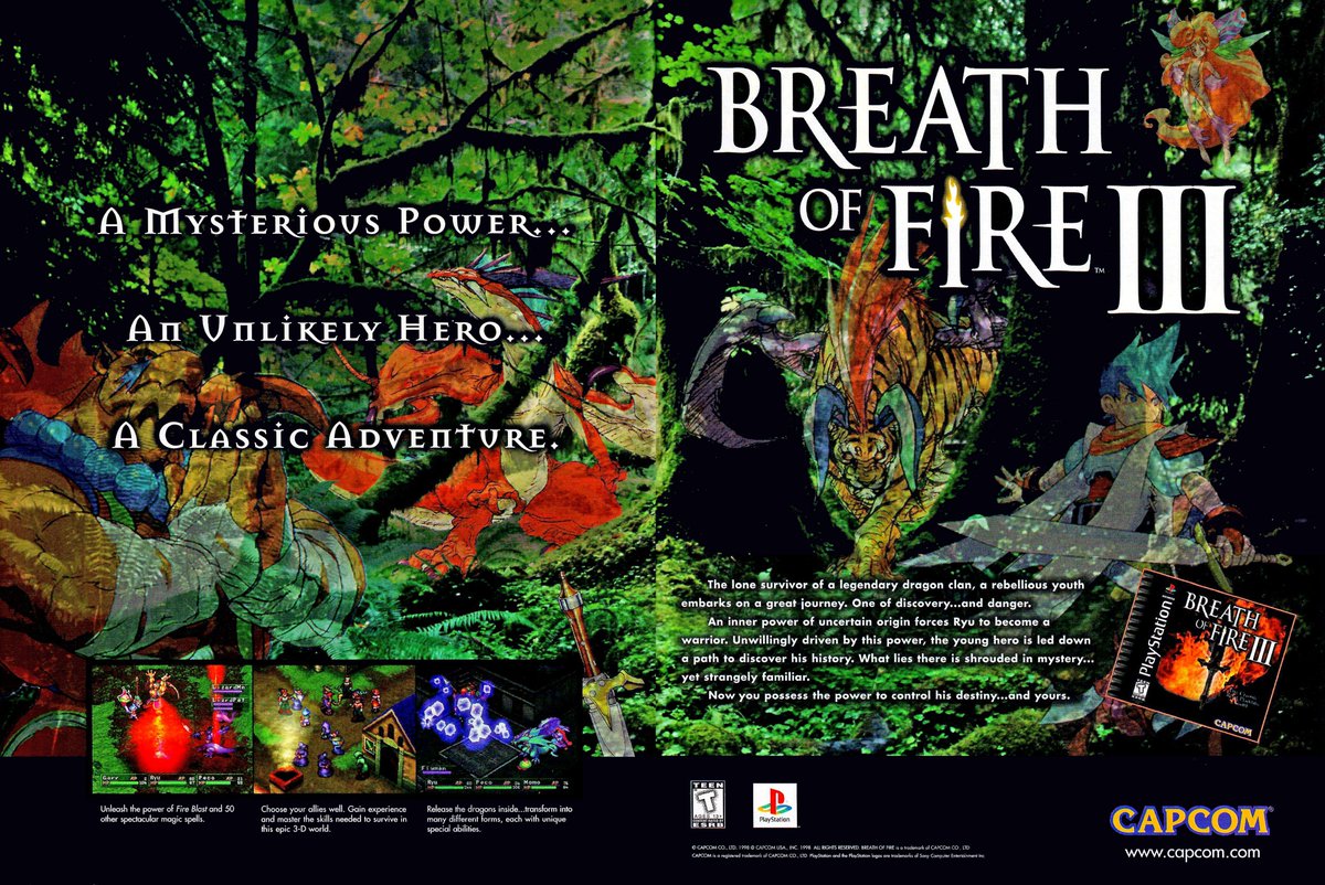 FantasyAnime's tweet photo. Breath of Fire 3 - North American magazine ad https://t.co/wOH4GnggjZ