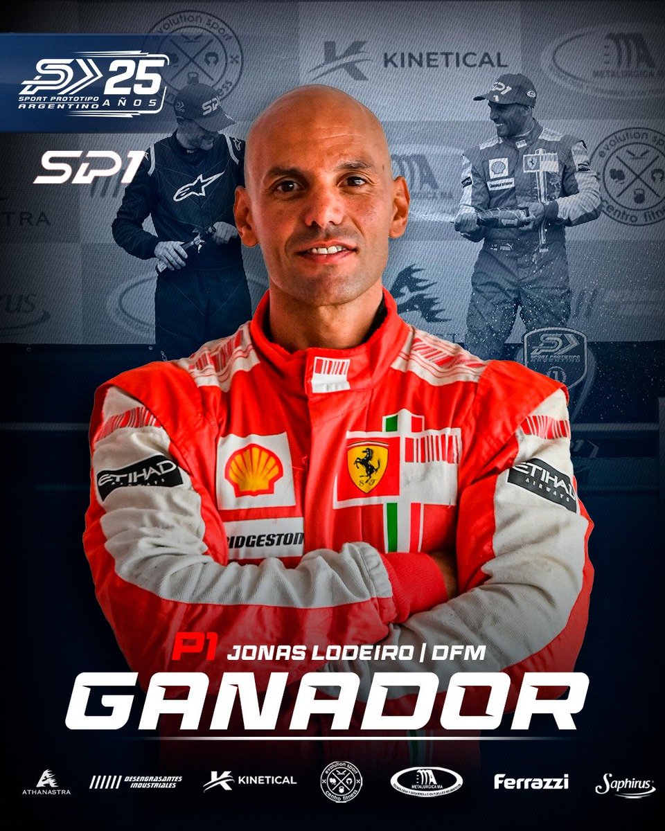 sportprototipo's tweet photo. GANADOR SP1: JONÁS LODEIRO 🏆

El piloto del DFM Team se quedó con la Final de la 4.ª fecha del Sport Prototipo Argentino en el Autódromo Roberto Mouras de La Plata.

🏁 Brian Eisenchlas y Cristian Monti completaron el podio. https://t.co/acRZ6p9sH9