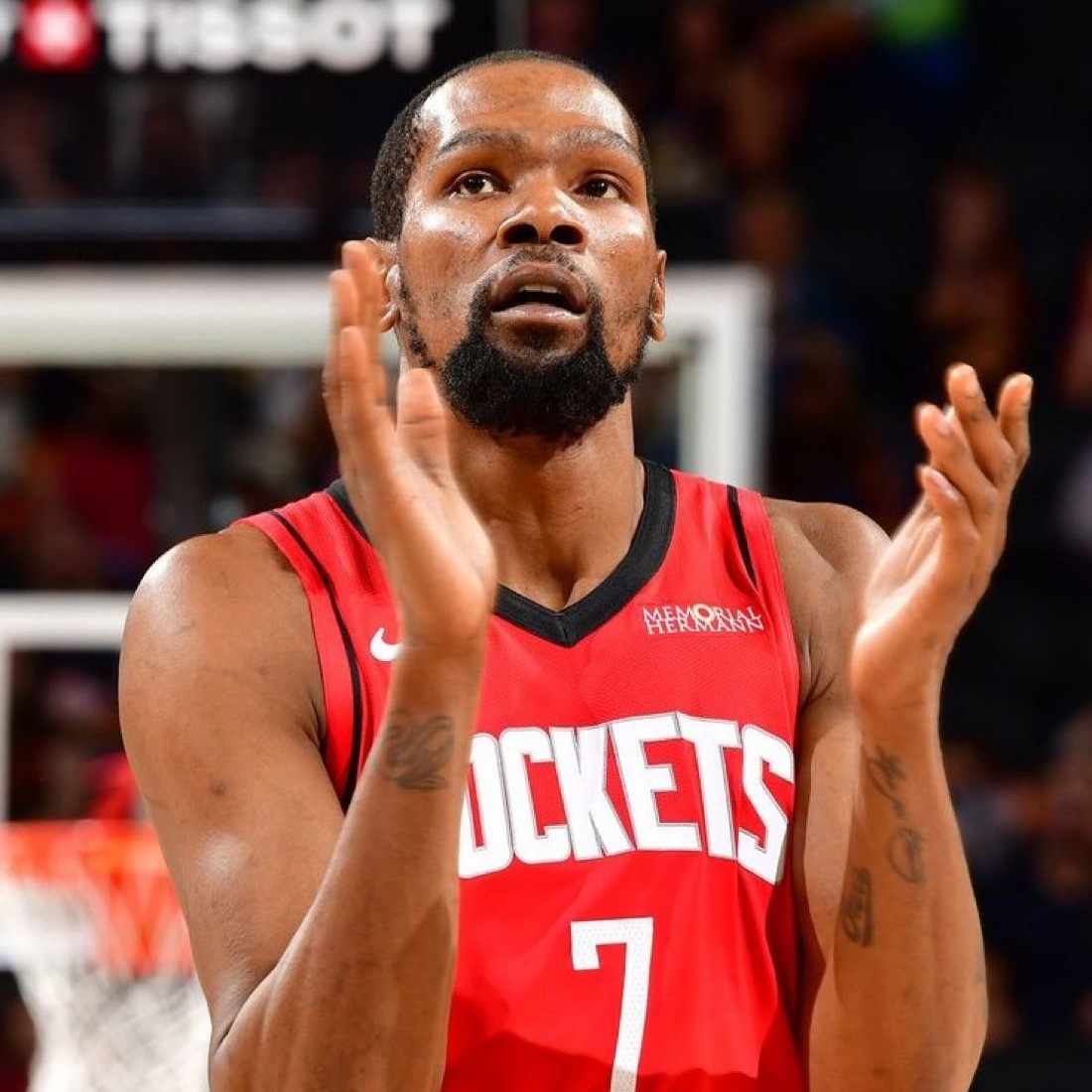 KalshiHoops's tweet photo. Players in NBA History with the Best TS% in Game 7s (Min. 100 FGA):

66.3% — Kevin Durant
62.6% — Stephen Curry
60.8% — Jayson Tatum
59.9% — LeBron James
59.8% — Wilt Chamberlain https://t.co/GLSuWjgNxs