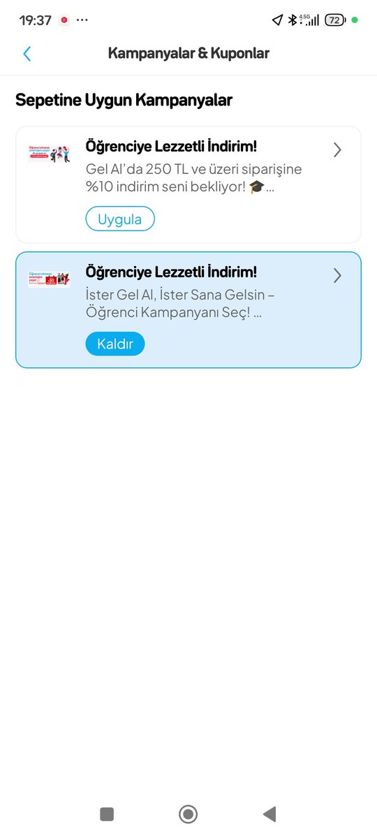 samsunakca's tweet photo. @BurgerKingTR 150₺ indirim tanımlanmasına rağmen kampanyalar bölümünde görünmediği için kullanamadım. Lütfen telafi edin https://t.co/cE45lymX9b