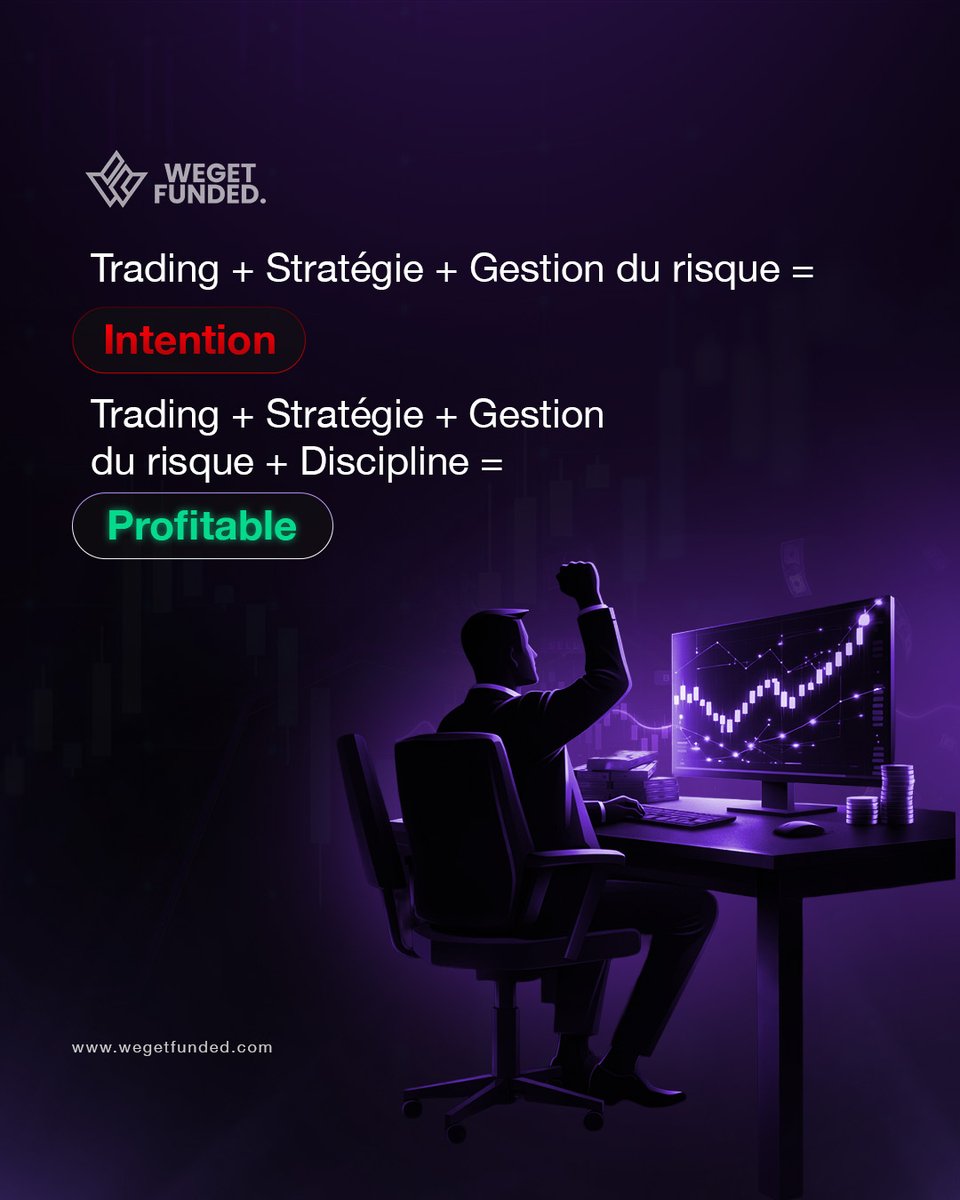 WeGetFunded's tweet photo. Chaque étape compte, mais c’est la discipline qui transforme une préparation solide en résultats durables.

À quelle étape pensez-vous que la majorité des traders bloque ? https://t.co/zcZAc14j8O