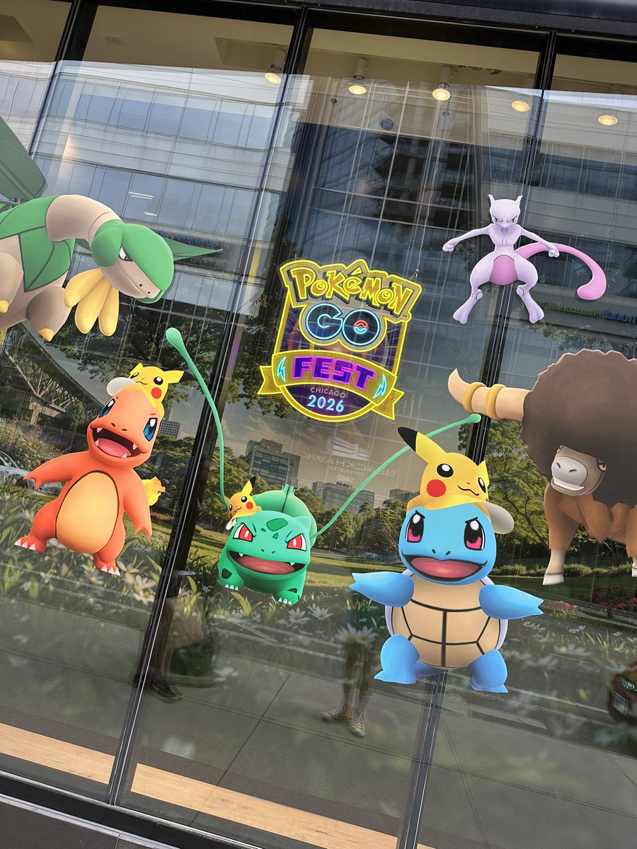 KDoubleESun's tweet photo. Luckily I was in Chicago for the Pokemon exhibit this weekend. It just so happens that the pop up store for Go Fest opened up today! You just know I had to drop by and get a couple of things. 😍 Such a cool vibe and area. 
•
#PokemonGoFest2026 https://t.co/q5Pyjdtd3m