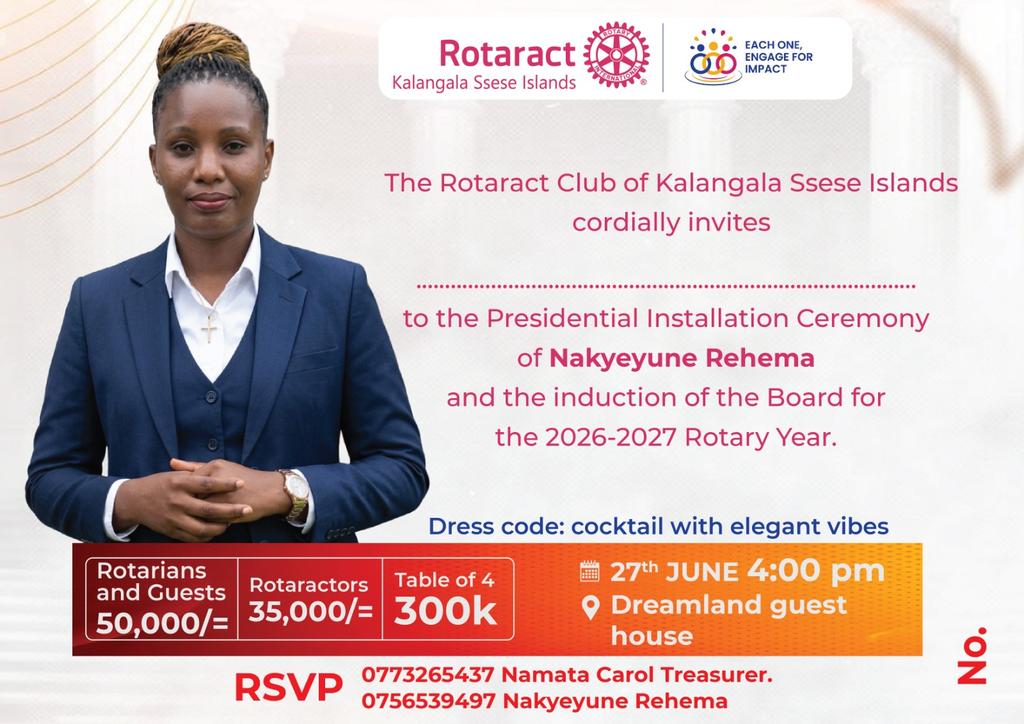 RotaractSsese's tweet photo. Mark your calender because the Island is asking for water on 27th. Make a plan. We are de⚓️s https://t.co/qv9BhBeuqu
