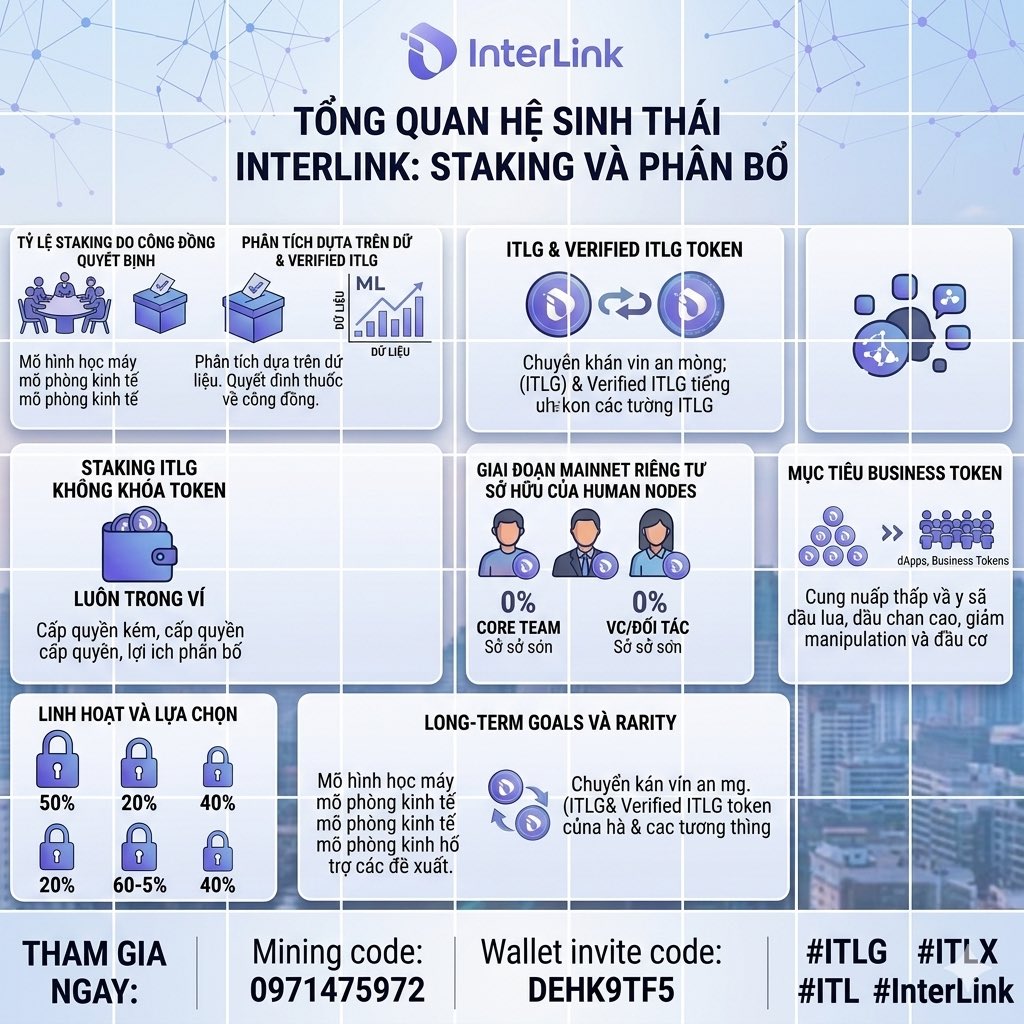 nvthuinterlink's tweet photo. 🚀 INTERLINK (ITL/ITLG): QUYẾT ĐỊNH THUỘC VỀ CỘNG ĐỒNG 🚀
Tỷ lệ staking hiện tại đang được quyết định minh bạch thông qua bỏ phiếu DAO, kết hợp cùng các mô hình học máy và mô phỏng kinh tế tối tân.
 Mining code: ⁠0971475972⁠

#ITLG  #ITL #InterLink https://t.co/vfizdcDwfy