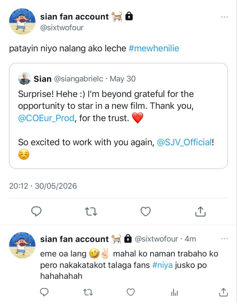 groceryplaylist's tweet photo. off script,
🎬 a #sunsun filo au.

sian (ksn) and sean (psh) have always been the government assigned rivals in the acting industry. 

that was until sian discovers a different side of the internet where... he and his rival are being shipped together by people online?! https://t.co/nauLTVthLf