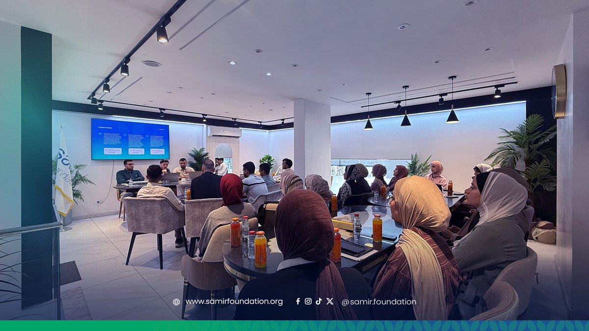 samirfoundation's tweet photo. The administrative board of the Samir Foundation held its first meeting with the "Student Leadership Team" of medical students in Gaza. The meeting highlighted the foundation's vision and set a clear plan for upcoming humanitarian and medical initiatives. https://t.co/IWgRqIQBuU