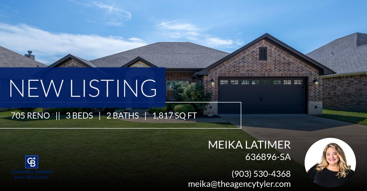 meikae30's tweet photo. 📍 New Listing 📍 Take a look at this fantastic new property that just hit the market located at 705 Reno in Chandler. Reach out here or at (903) 530-4368 for more information!

Listed by Ann Hall

Meike Latim... https://t.co/n7bP4U8qdK https://t.co/P7nbwH0aHt