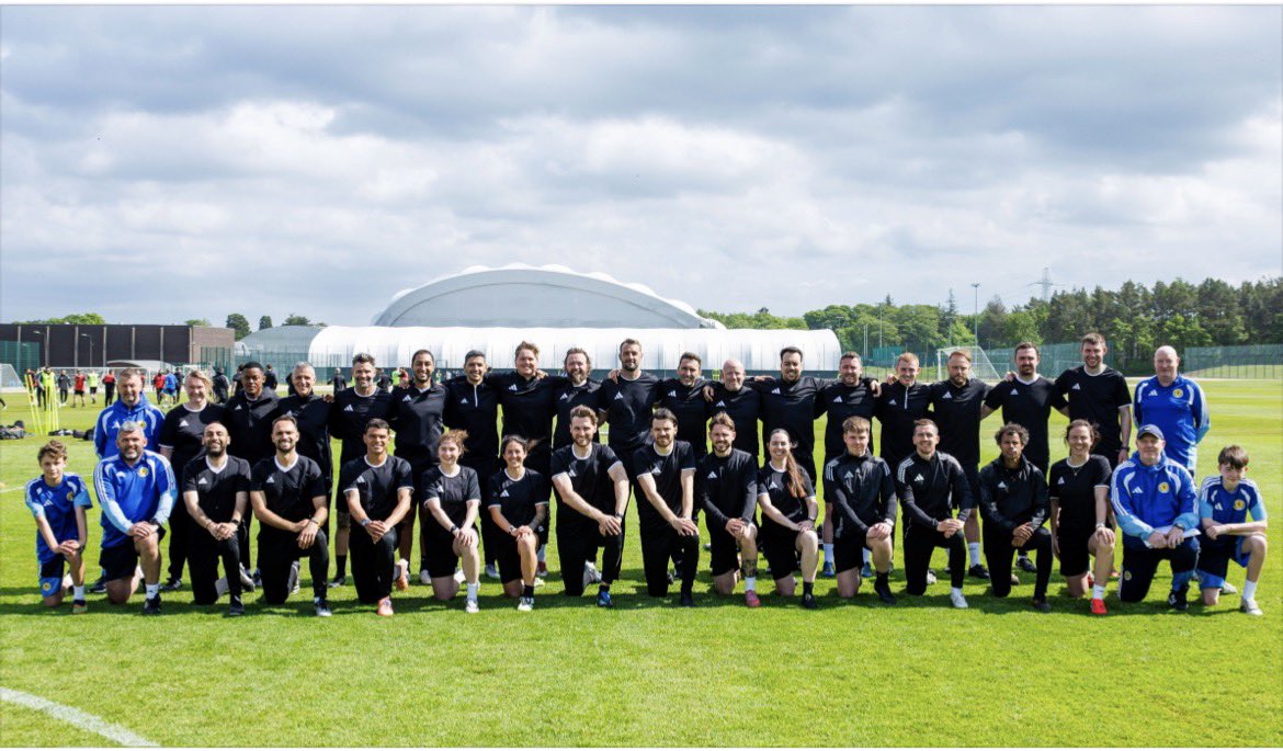 TScobb88's tweet photo. 10 days on the UEFA A Licence done and dusted. Surrounded by some incredible people and coaches. Was brilliant getting an insight into other coaches thoughts and ideas. Massive thanks to our tutors Cal, Chipper, Keano and @DougieAnderso12 who were all first class in supporting us https://t.co/uIaonIWLcu