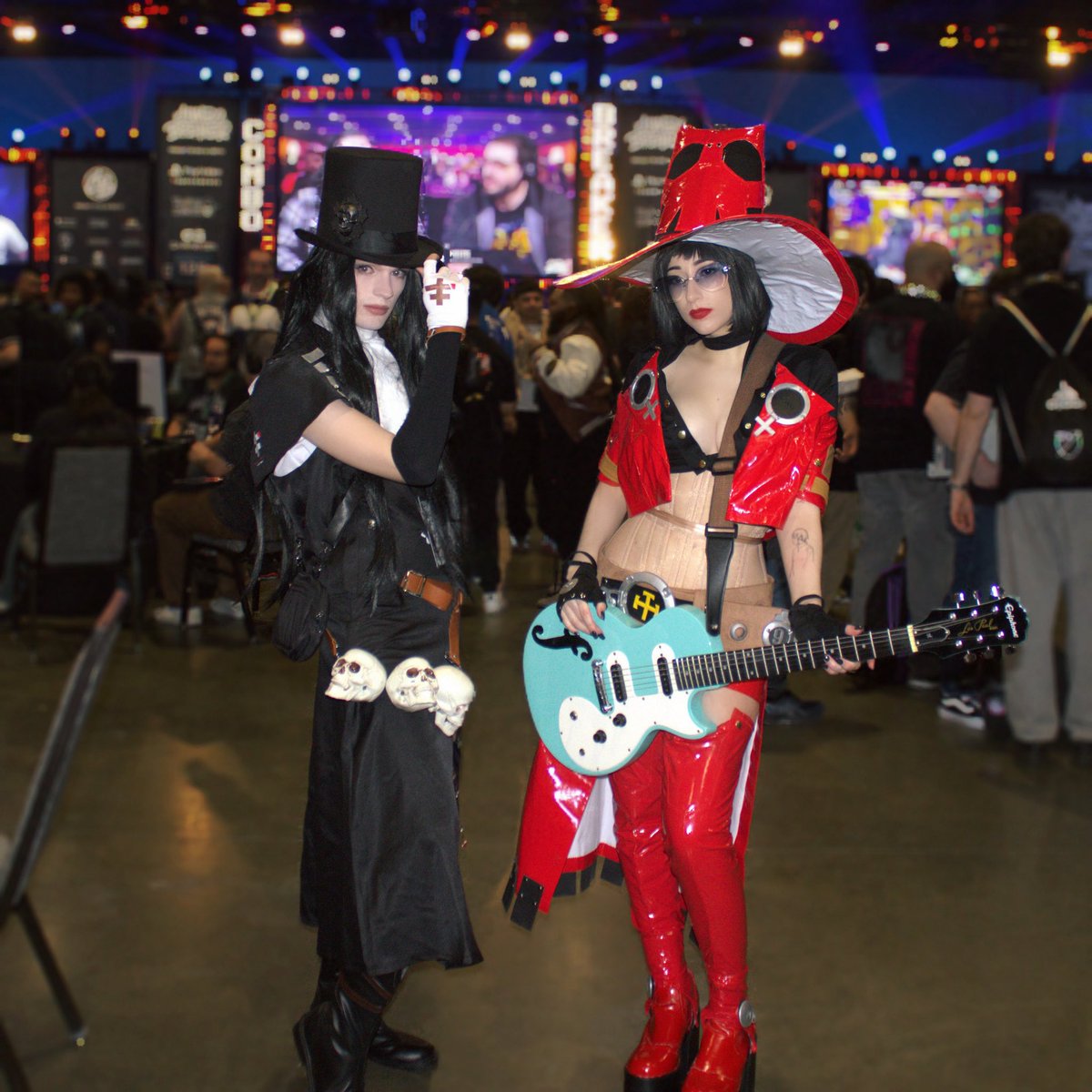 LAINPlLLED's tweet photo. more combo breaker pictures!! 
testament: @Kaizer_Kaiju 
i-no: me https://t.co/nNEaZDlF1X