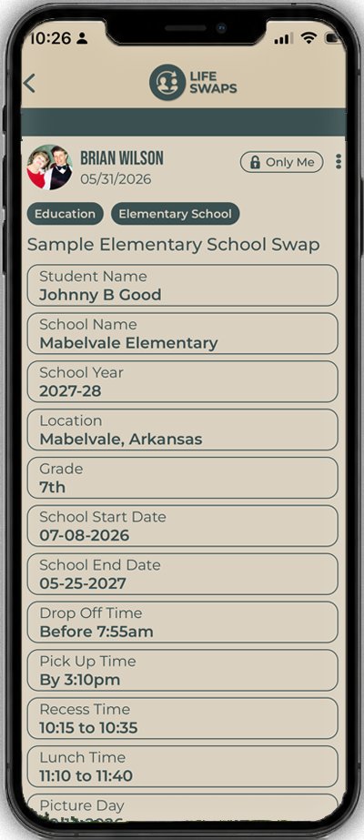 life_swaps's tweet photo. Currently Life Swaps has over 500 modules for users to choose from.  Each of these modules is searchable, editable, organized, and reusable over time.

For example in this "Education / Elementary School" module students &amp; parents can track &amp; save practically everything! https://t.co/u2Cp33eYKV